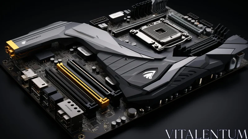 Computer Motherboard: Essential Components Revealed AI Image