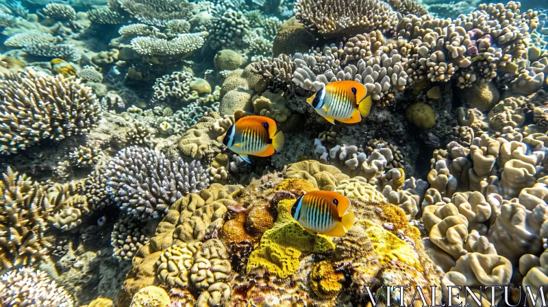 Exploring the Depths: Enchanting Coral Reef Marine Life AI Image