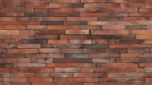 Aged Red Brick Wall Texture - Authentic Rustic Charm