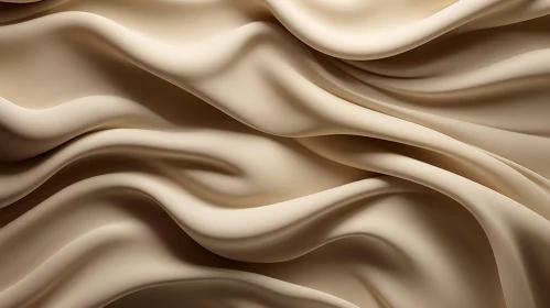 Elegant Beige Silk Fabric Close-Up
