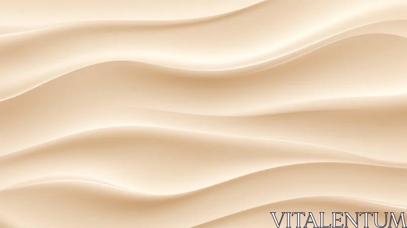 Luxurious Beige Creamy Texture - Close-Up View AI Image