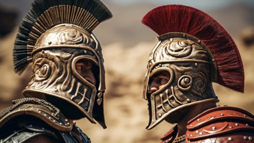 Ancient Warriors Battle Scene