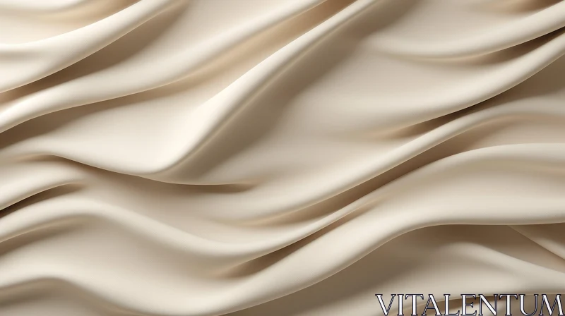 Cream Silk Fabric Texture for Elegant Designs AI Image