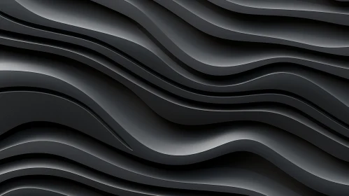 Dark Gray Brushed Metal Wavy Surface