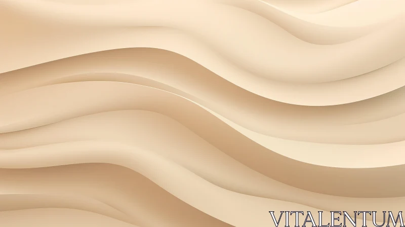 Wavy Surface 3D Abstract Rendering AI Image