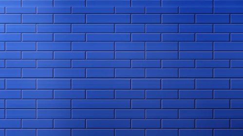 Blue Brick Wall Texture - Seamless Ceramic Tiles Pattern
