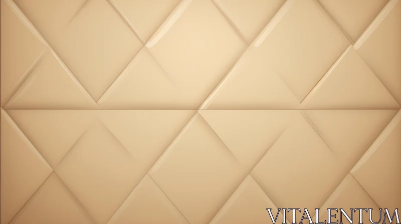 Beige Diamond-Shaped Tiles Texture for 3D Wall Rendering AI Image