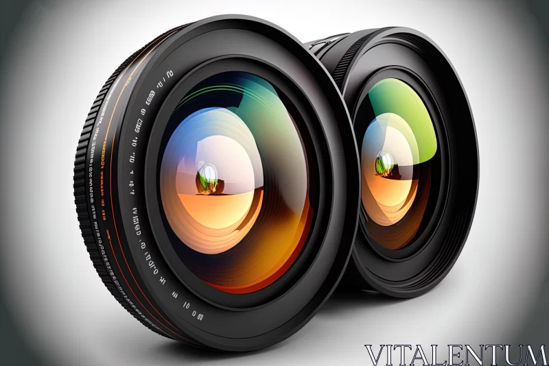 Captivating Realistic Camera Lenses | Photobash Rendered Art AI Image