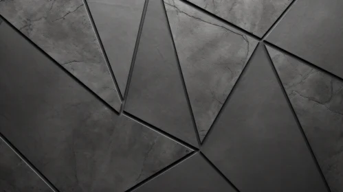 Dark Gray Concrete Wall with Geometric Pattern
