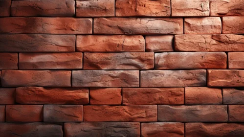 Intense Red Brick Wall Close-up Photo