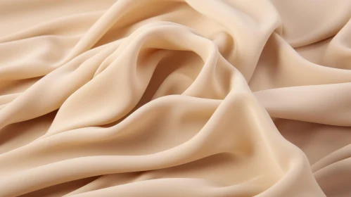 Beige Silk Fabric Close-Up | Soft Texture and Versatile Color