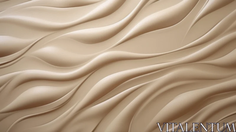 Brown Wave Pattern Background AI Image