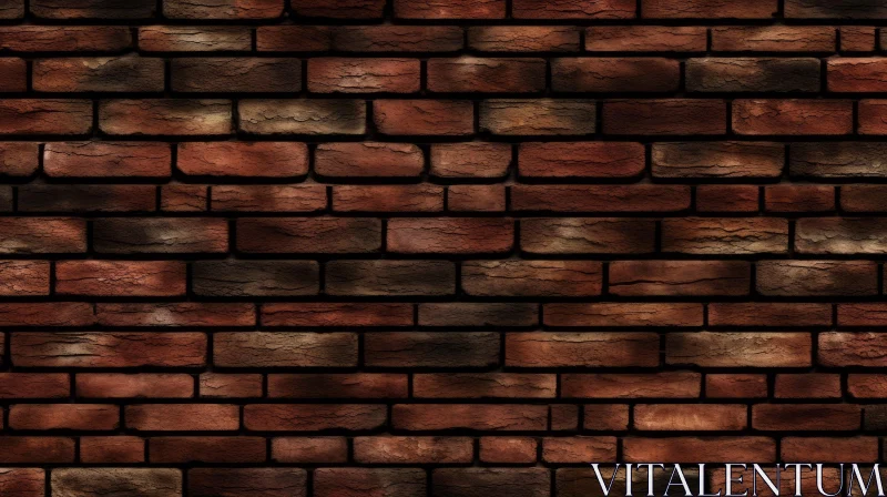 Red and Brown Brick Wall Texture for 3D Renders AI Image