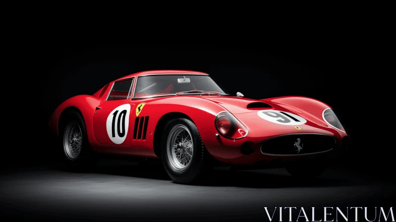 Captivating Red Race Car: A Masterpiece of Iconic Art