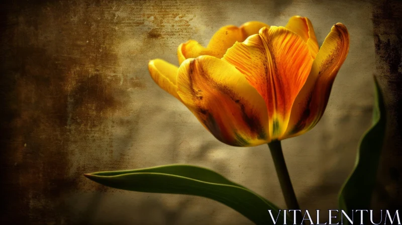 Vibrant Tulip Flower Bloom - Nature Photography AI Image