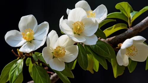 White Magnolia Flower Close-up Photography