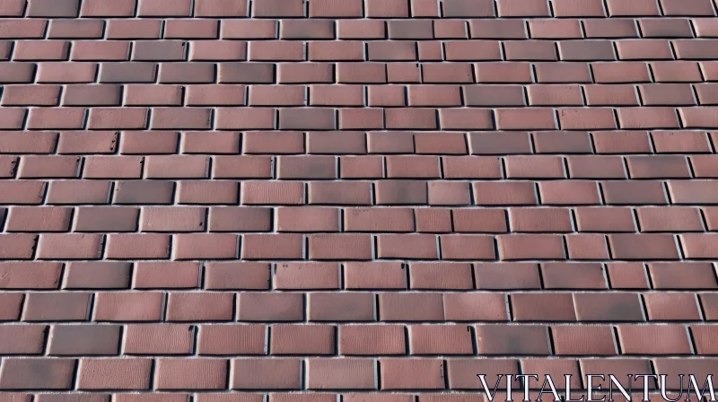 Red Brick Wall - Clean Stretcher Bond Pattern AI Image