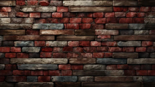 Brick Wall Texture - Red, Brown, Gray - High-Resolution