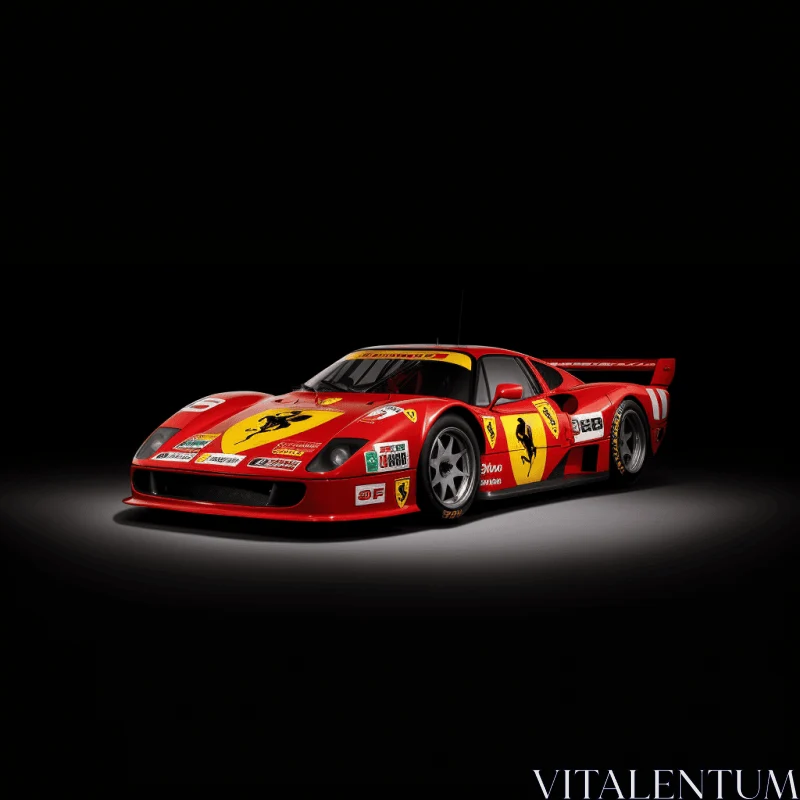 Captivating Ferrari F51 Desktop Wallpaper Inspired by Bold Pop Art Designs AI Image