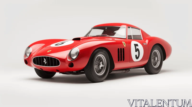 Exquisite Portraiture Iconography: Ferrari 250 Racing Car AI Image