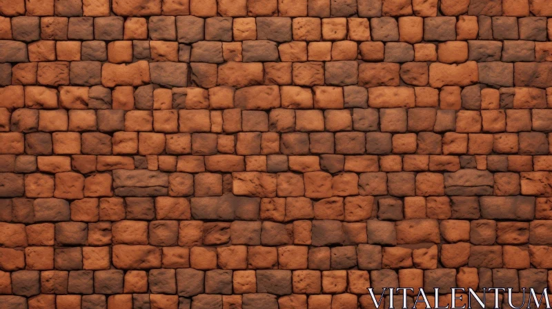 Vintage Brick Wall Texture for 3D Graphics AI Image