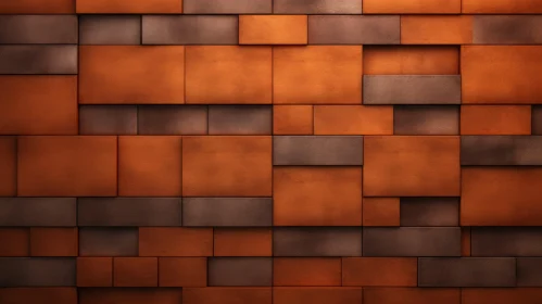 Brick Wall 3D Rendering with Staggered Pattern
