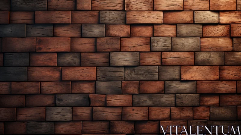 Rustic Wooden Plank Wall Texture AI Image