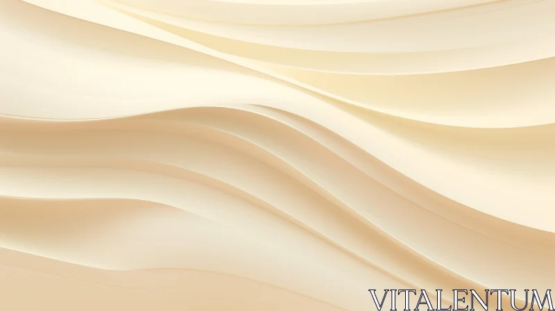 AI ART Creamy Wavy 3D Surface - Abstract Tranquil Background