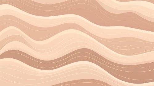 Calm Beige Abstract Wavy Background