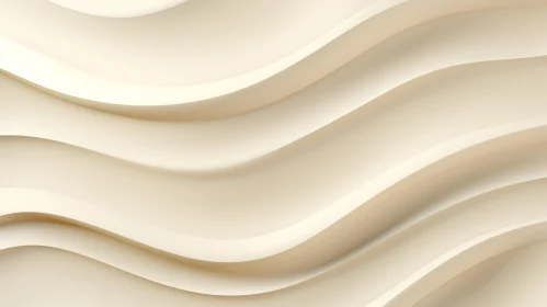 Cream Wavy Surface - Seamless 3D Rendering