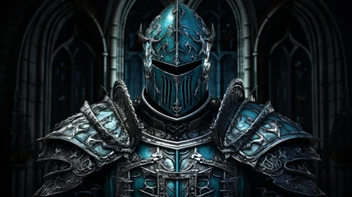 Knight in Armor 3D Rendering - Medieval Hero