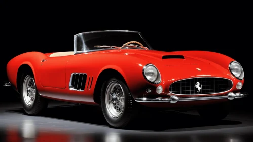 Red Super Sports Car - Classic Hollywood Glamour