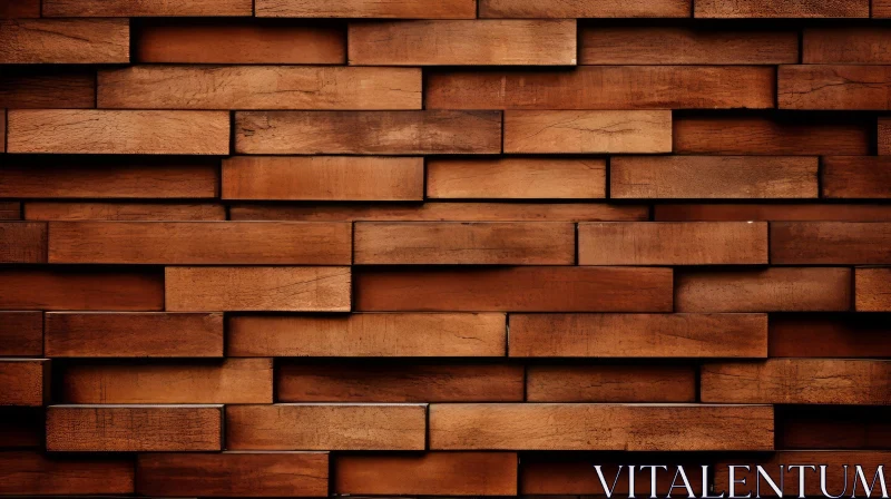 AI ART Brown Wooden Wall Texture - Seamless Plank Pattern