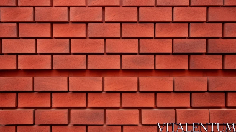 Red Brick Wall Texture Background AI Image