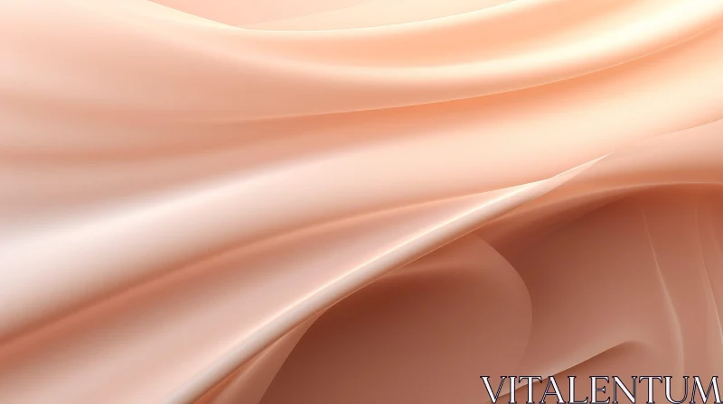 AI ART Soft Peach Fabric Texture - 3D Rendering