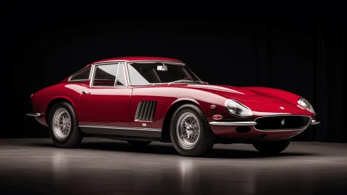 Timeless Grace: A Rich and Immersive Red Sports Car