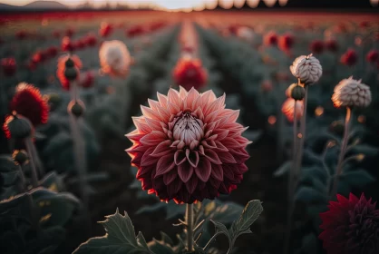 Vibrant Flower in Dahlia Field | Narrative-driven Visual Storytelling