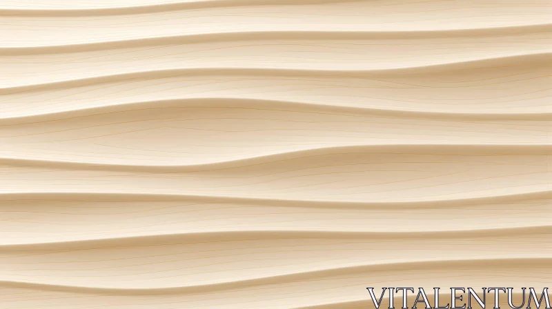 Beige and Cream Waves Seamless Pattern AI Image