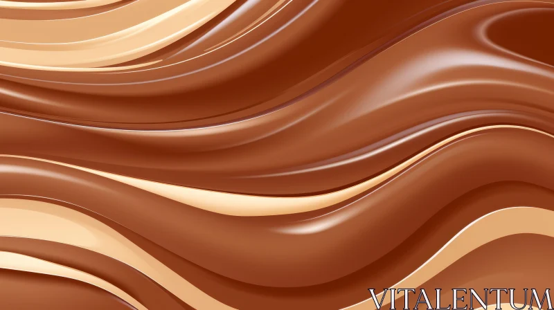 Rich Brown Chocolate Liquid - Depth and Indulgence AI Image