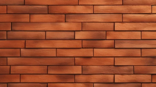 Red Brick Wall Pattern with Shadows