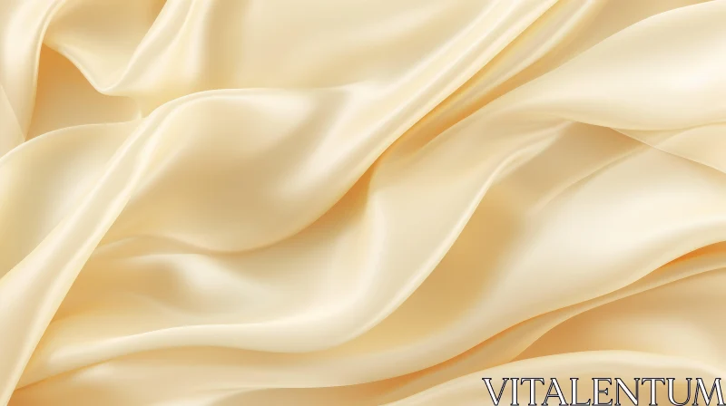 Luxurious Golden Silk Fabric Texture AI Image