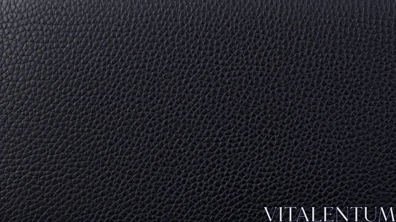 Black Leather Close-Up Texture AI Image
