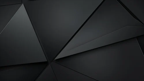 Sleek Geometric Abstraction in Dark Tones