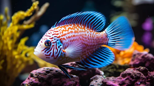 Colorful Reef Fish in Natural Habitat