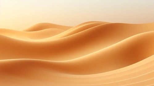 Realistic Desert Sand Dunes Landscape
