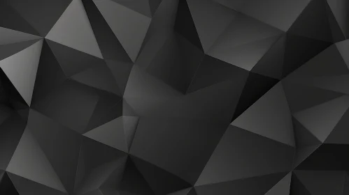 Abstract Geometric Black Polygonal Background