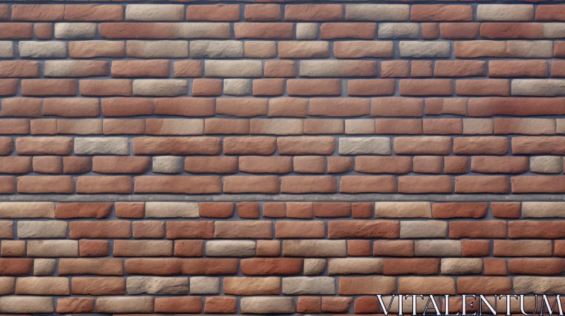 AI ART Brick Wall Texture: Captivating Pattern of Red and Brown Bricks