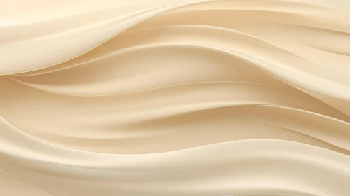 Creamy White Liquid Texture - Calming 3D Render