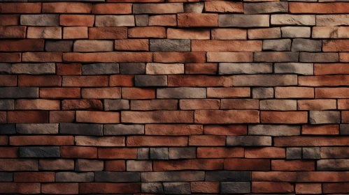 Brick Wall Texture Pattern in Red, Brown, Gray