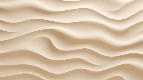 Creamy Beige Seamless Waves Texture